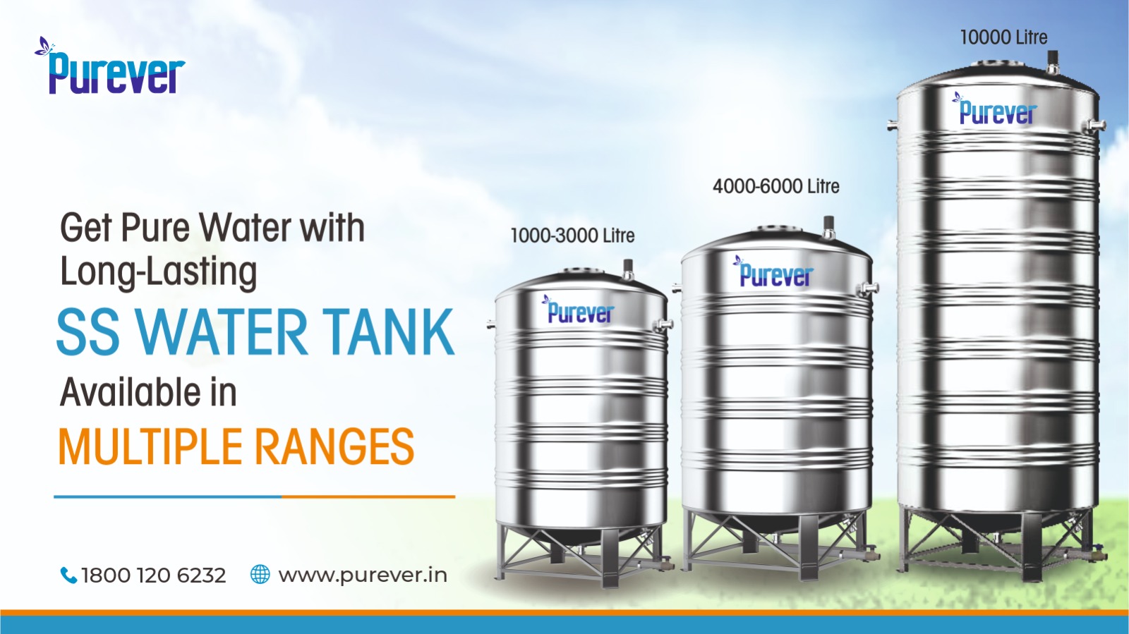 Get Pure Water with Long-Lasting SS Water Tanks Available in Multiple Ranges
