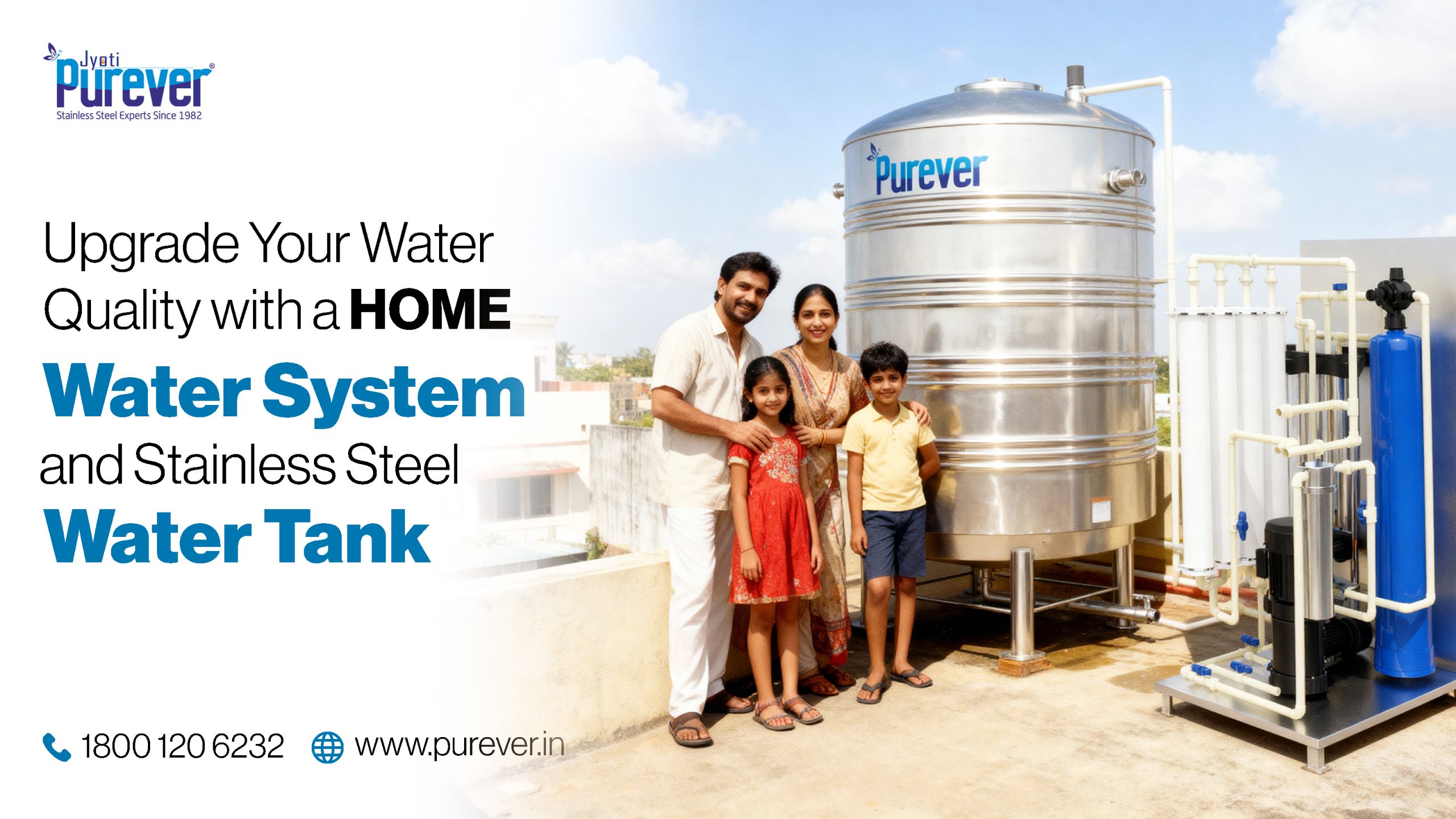 Upgrade Your Water Quality with a Home Water System and Stainless Steel Tank