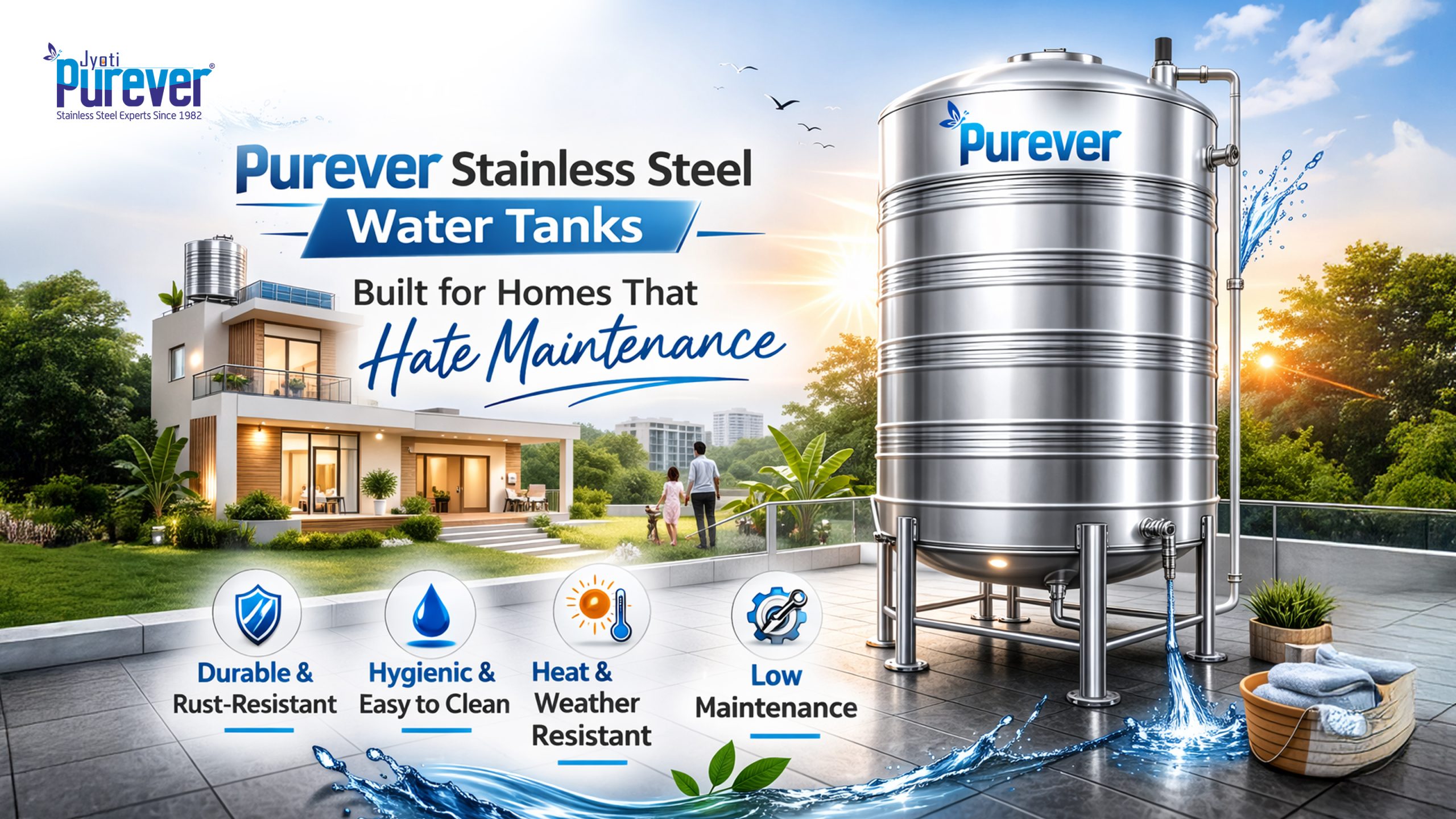 Purever Stainless Steel Water Tanks Built for Homes That Hate Maintenance