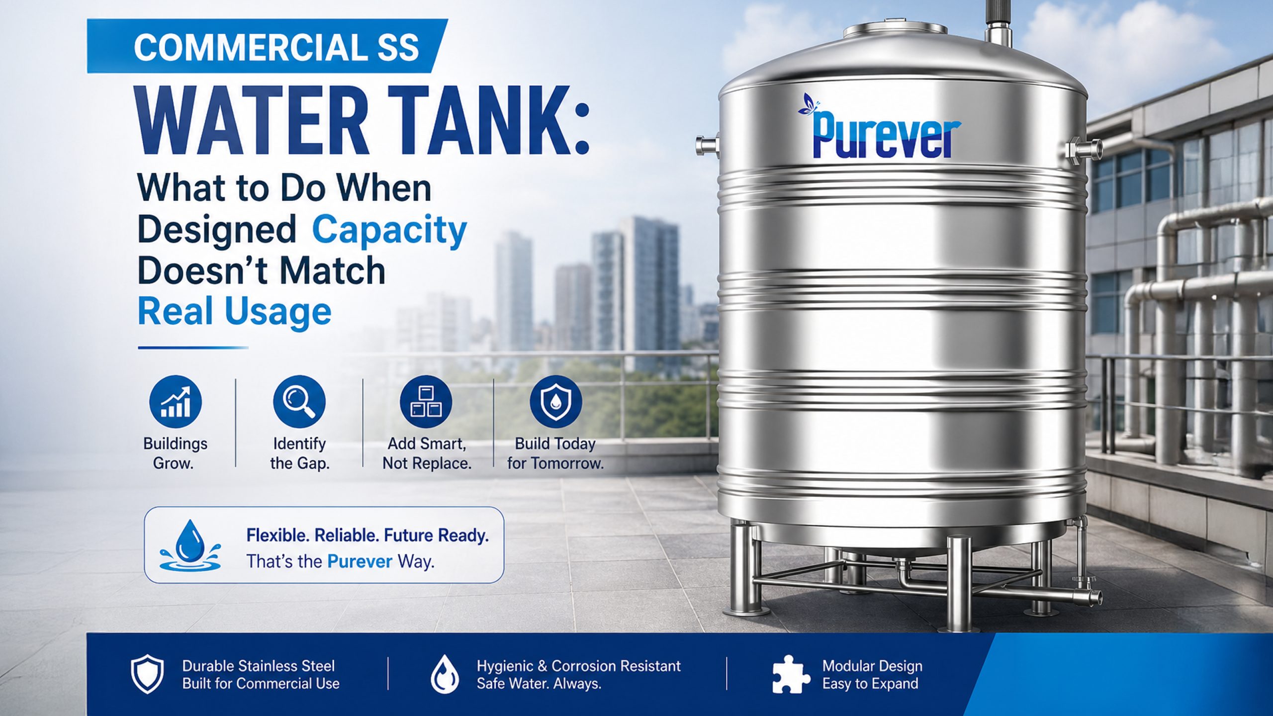 Commercial SS Water Tank What to Do When Designed Capacity Doesn’t Match Real Usage