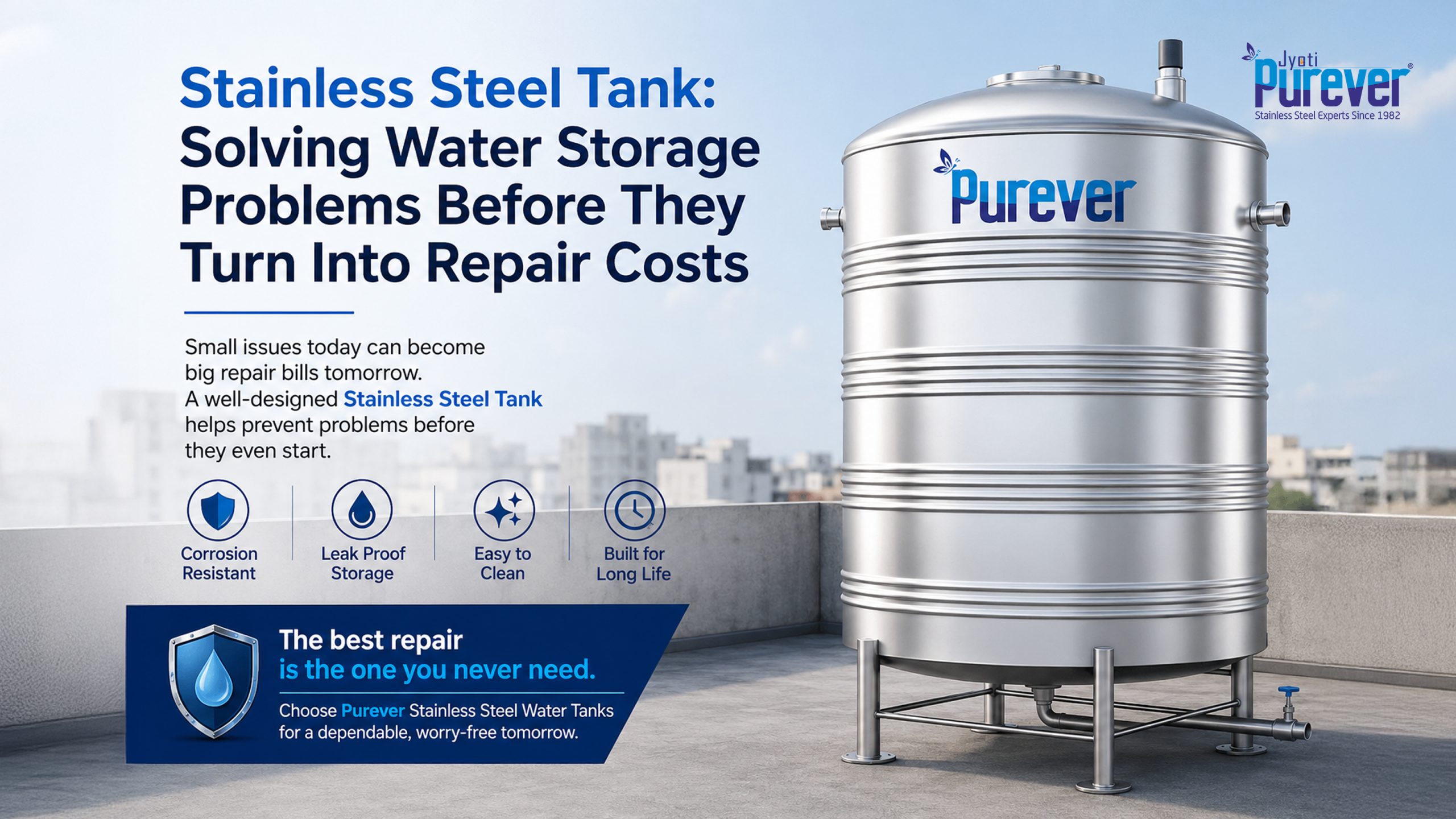Stainless Steel Tank Solving Water Storage Problems Before They Turn Into Repair Costs