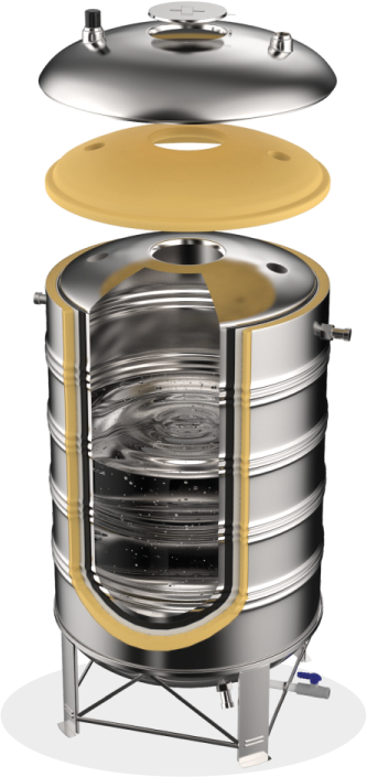 Purinox 316L Stainless Steel Water Tank | Surgical Stainless Steel ...